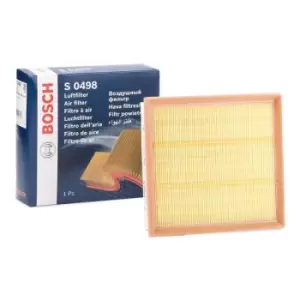 Image of Bosch Air filter F 026 400 498 Engine air filter,Engine filter OPEL,VAUXHALL,Corsa E Schragheck (X15),Corsavan Mk IV (E) Kastenwagen (X15)