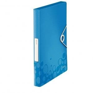 image of Leitz Blue WOW Box File Pack of 5x 46290036