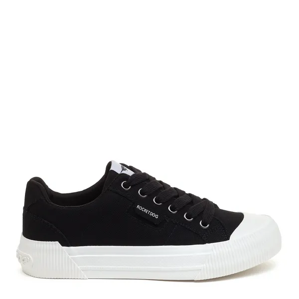 Image of Rocket Dog Womens Cheery Canvas Trainers Shoes - UK 5 Black female GDE2625BLK5