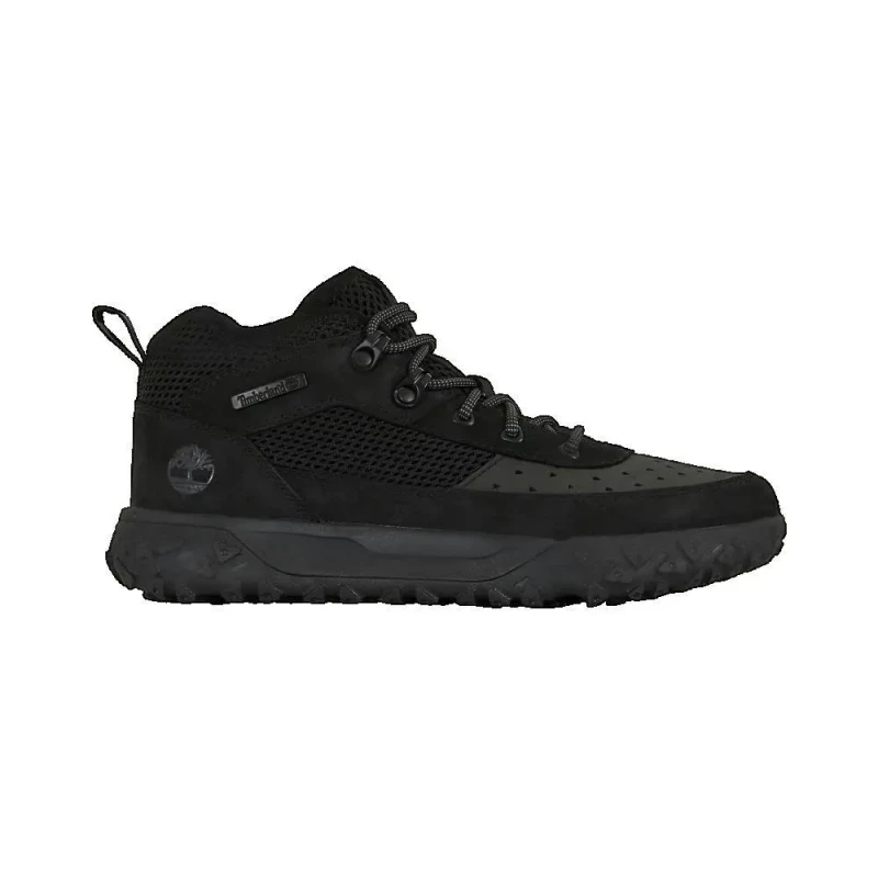 Image of Timberland - GreenStride Motion 6 Mid Lace-Up Trainer for Junior in Black, Size: 5