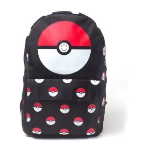 Image of Pokemon - Pokeball All-Over Print Backpack - Multi-Colour