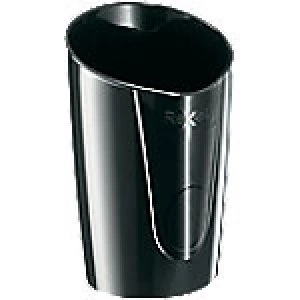 image of Rexel Pencil Pot Choices Plastic Black 10 x 9 x 12.5 cm