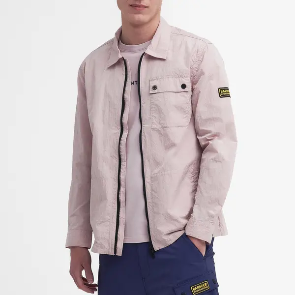 Image of Barbour International Inlet Shell Overshirt - XXL Pink Shirts male MOS0327PI56 XXL