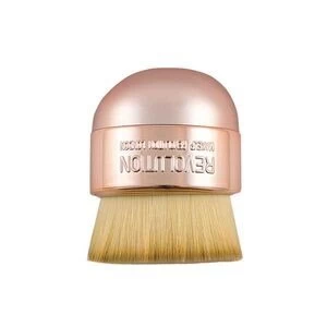 Image of Makeup Revolution Oval Kabuki Brush Gold