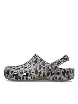 Image of Crocs Animal Print Clog - Khaki/leopard, Green, Size 5, Women