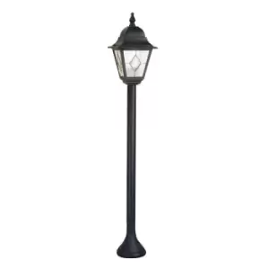 Image of IP43 1 Bulb Short Mini Lamp Post Pillar Light Black LED E27 100W