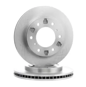 Image of RIDEX Brake disc 82B0712 Brake rotor,Brake discs MITSUBISHI,PAJERO IV (V8_W, V9_W),PAJERO III (V7_W, V6_W),PAJERO CLASSIC (V2_W)