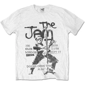 Image of The Jam - 100 Club 77 Unisex Large T-Shirt - White