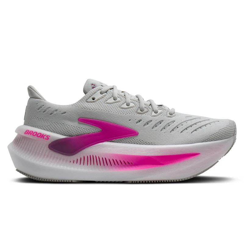 Image of Brooks Brooks Glycerin Max 2 Womens Oyster/Argyle/Cyber Pink - Grey / 5 / Standard