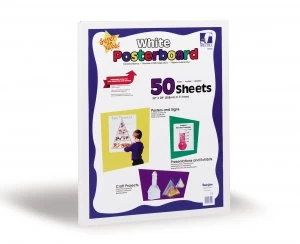 image of Poster Board Pack of 50 white