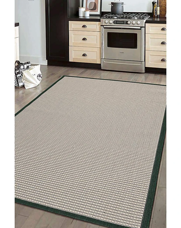 Image of Homemaker Indoor and Outdoor Border Rug Green - Homemaker - Size: 120X170 Green 120X170 QC13005