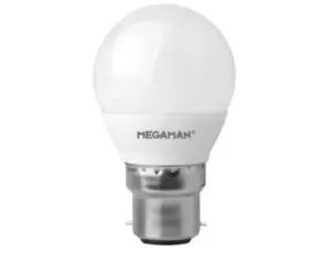 Image of Megaman RichColour 5.5W LED BC/B22 Golf Ball Cool White 360° 470lm Dimmable - 142596