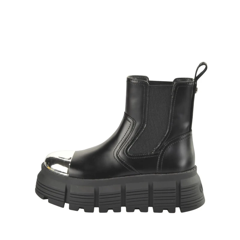 Image of Buffalo Womens boots Buffalo Ava Chelsea Lo - Vegan Box Noir Female 41