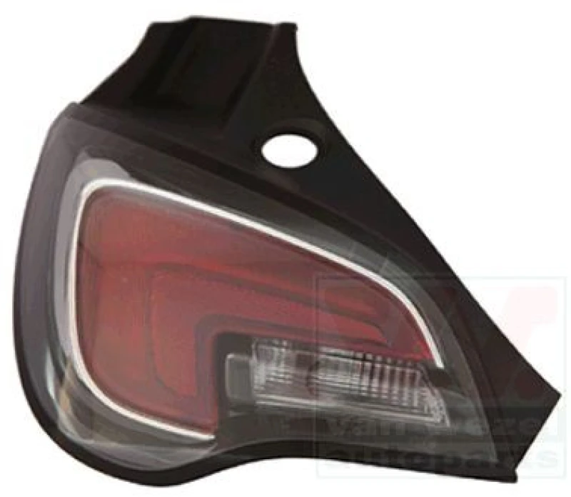 Image of VAN WEZEL 3703921 Rear light with bulb holder, Left Combination Rearlight (391)