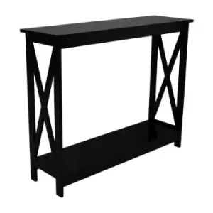 Image of FWStyle Black Slimline Console Hall Table