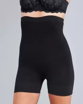 Image of Cotton Traders Womens High Waist Shaper Briefs in Black