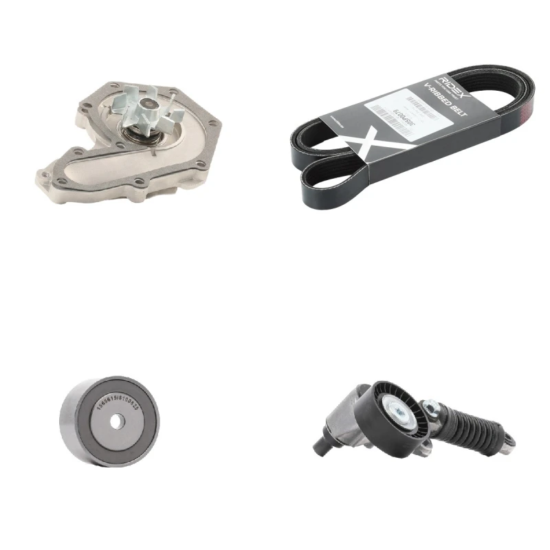 Image of RIDEX 4172P0061 Water Pump + V-Ribbed Belt Kit Water Pump + V-Ribbed Belt Kit (4172)