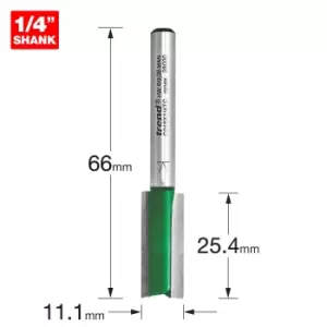 Image of Trend CRAFTPRO Two Flute Straight Router Cutter 11.1mm 25.4mm 1/4"