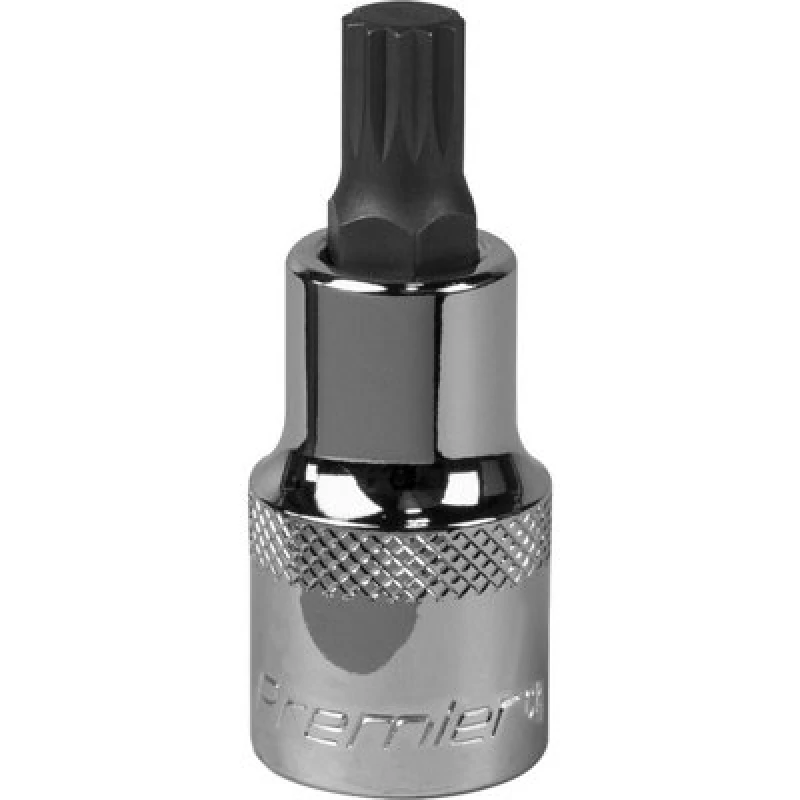 Image of Loops M9 Forged Spline Socket Bit - 1/2" Square Drive - Chrome Vanadium Wrench Socket Multi
