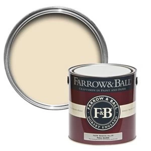 Image of Farrow & Ball New white No. 59 Gloss Metal & wood Paint 2.5L