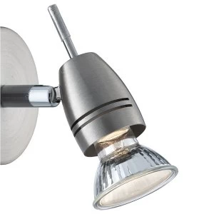 Image of Searchlight Lighting Collection Ora 1-Light Silver Spotlight