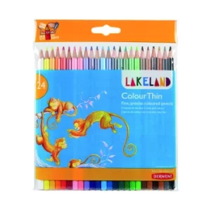 image of Derwent Lakeland Colourthin Colouring Pencils (Pack of 24) 0700269