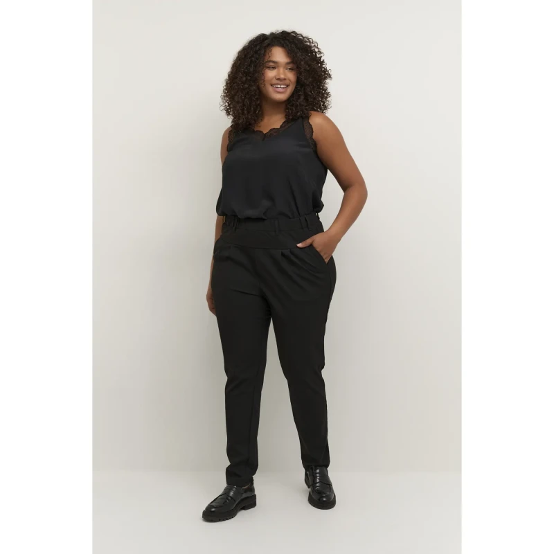 Image of KAFFE Curve Womens Trousers KAFFE Curve Jia Noir Female 48