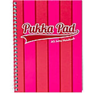 image of Pukka Pad Jotta Pad Vogue A5 Ruled Pink Pack of 3