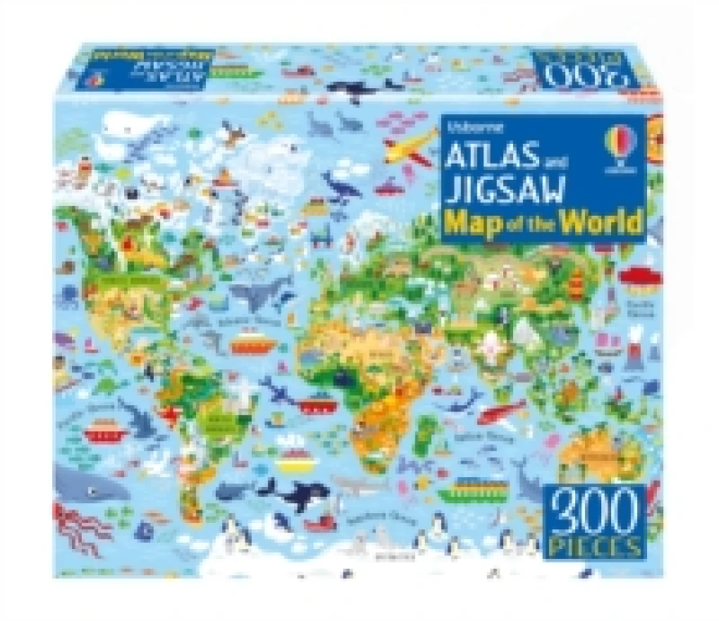 Image of Atlas and Jigsaw Map of the World Paperback / softback