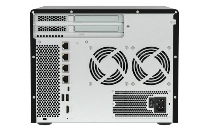 Image of QNAP 8-Bay QuTS hero NAS (6 x 3.5 SATA + 2 x U.2 NVMe slots) - AMD Ryz