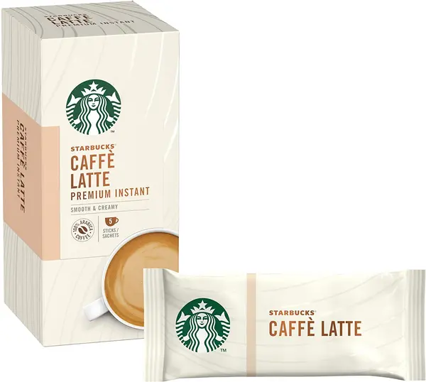 Image of Starbucks Caffe Latte Premium Instant Coffee 5 Stciks x 70g