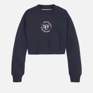 Image of Tommy Hilfiger Girls Timeless Tommy Sweatshirt - Desert Sky - 10 Years