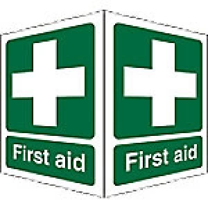 image of First Aid Sign First Aid Acrylic 20 x 12 cm