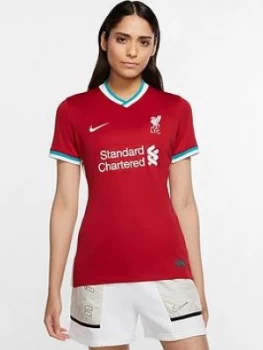 image of Nike Liverpool Fc Womens 20/21 Home Shirt, Red, Size L, Women