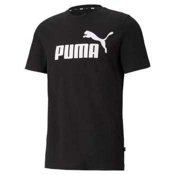 image of Puma No1Logo Tee Mens - Black/White