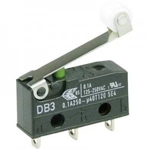Image of Cherry Switches Microswitch DB3C A1RC 250 V AC 0.1 A 1 x OnOn momentary