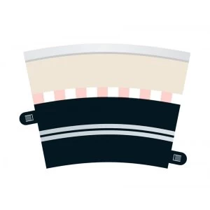 Image of Scalextric Single Lane Radius 3 Curve 22.5° Pack Of 4