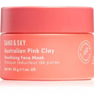 image of Sand & Sky Australian Pink Clay Porefining Face Mask Detoxifying Mask For Enlarged Pores 30 g