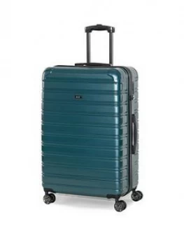 Image of Rock Luggage Chicago Large 8 Wheel Green Suitcase