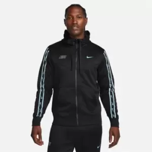 image of Nike Sportswear Repeat Mens Full-Zip Hoodie - Black