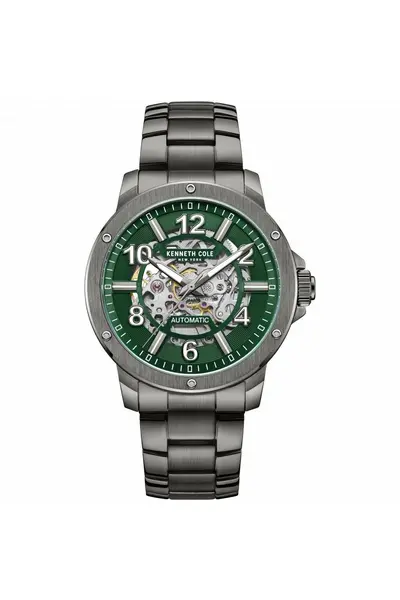 image of Kenneth Cole Automatic Stainless Steel Fashion Analogue Watch - Kcwgl0013101 Green