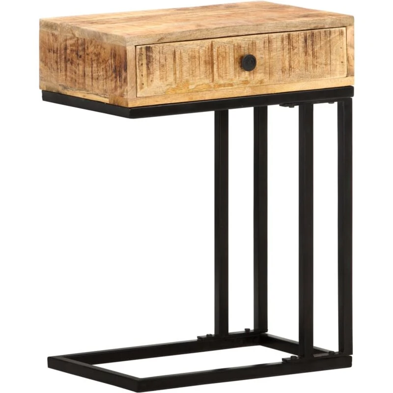 Image of VIDAXL Vidaxl - U-Shaped Side Table 45x30x61cm Solid Mango Wood 8719883998299