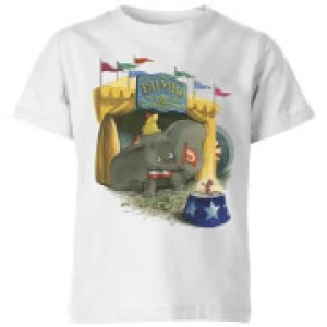 image of Dumbo Circus Kids T-Shirt - White - 11-12 Years