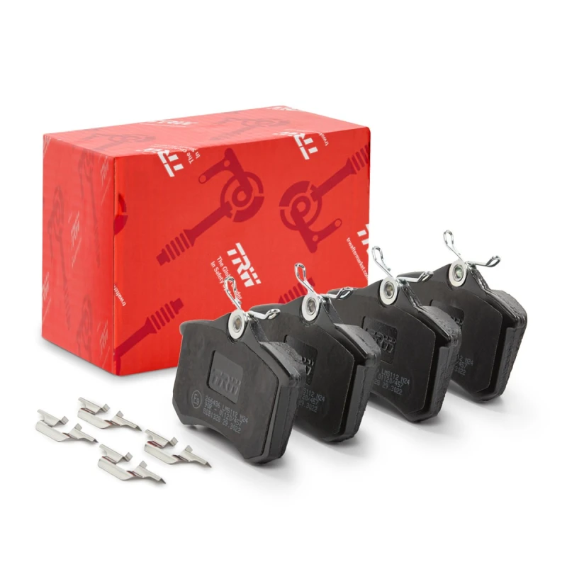 Image of TRW GDB1328 Brake pad set not prepared for wear warning indicator, with accessories Brake Pad Set,disc brake (402)