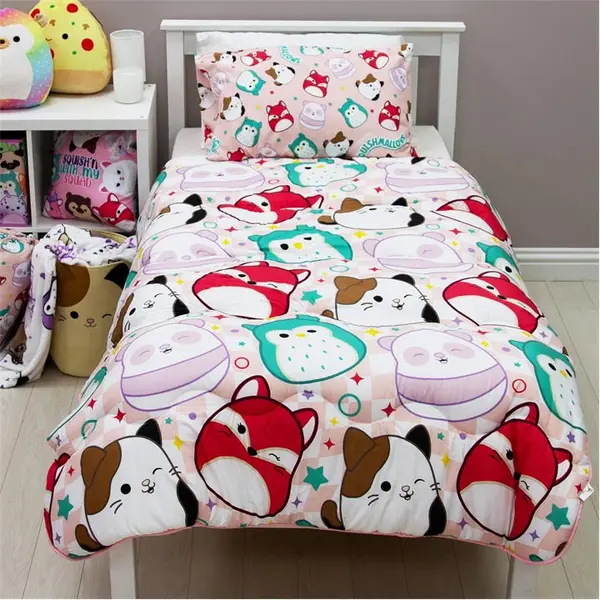 Image of Squishmallows Squishmallows Logo Single Coverless Duvets Single Pink 77997006010