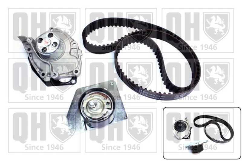 Image of QUINTON HAZELL Water pump and timing belt kit QUINTON HAZELL QBPK8740