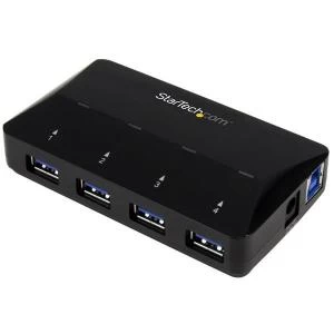 image of 4 port USB 3.0 Hub Plus Dedicated Charging Port 1 X 2.4a Port