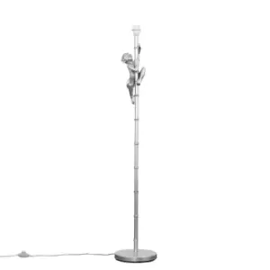 image of George Monkey Silver Floor Lamp Base