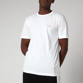 Image of Hugo Boss Athleisure Curved Small Logo T-Shirt White Size 2XL Men