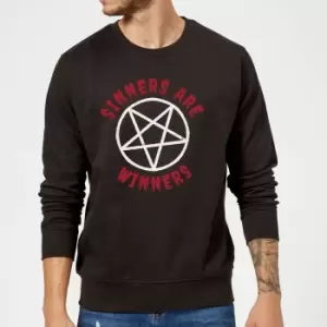 Image of Sinners are Winners Sweatshirt - Black - XXL